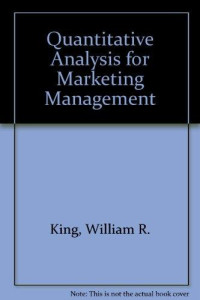 Quantitative Analysis For Marketing Management