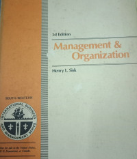 Management & Organization Third Edition