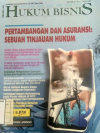 Jurnal Hukum Bisnis Volume 26, Nomor 2, Tahun 2007
