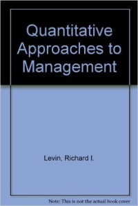 Image of Quantitative Approaches To Management