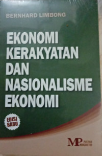 Ekonomi Kerakyatan dan  Nasionalisme Ekonomi