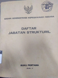 Daftar Jabatan Strukturil
