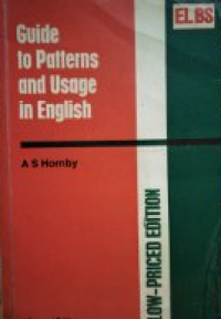 Guide to Patterns and Usage in English
