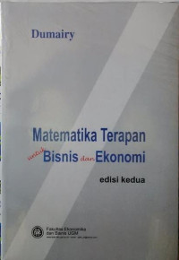 Image of Matematika Terapan untuk Bisnis dan Ekonomi 2