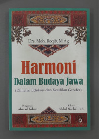 Image of Harmoni Dalam Budaya Jawa : Dimensi Edukasi dan keadilan Gender