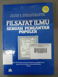 Image of Filsafat Ilmu Sebagai Pengantar Populer