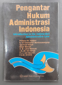Image of Pengantar Hukum Administrasi Indonesia