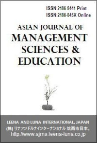 Asian Journal of Management Sciences and Education Volume 3 Nomor 4, October 2014