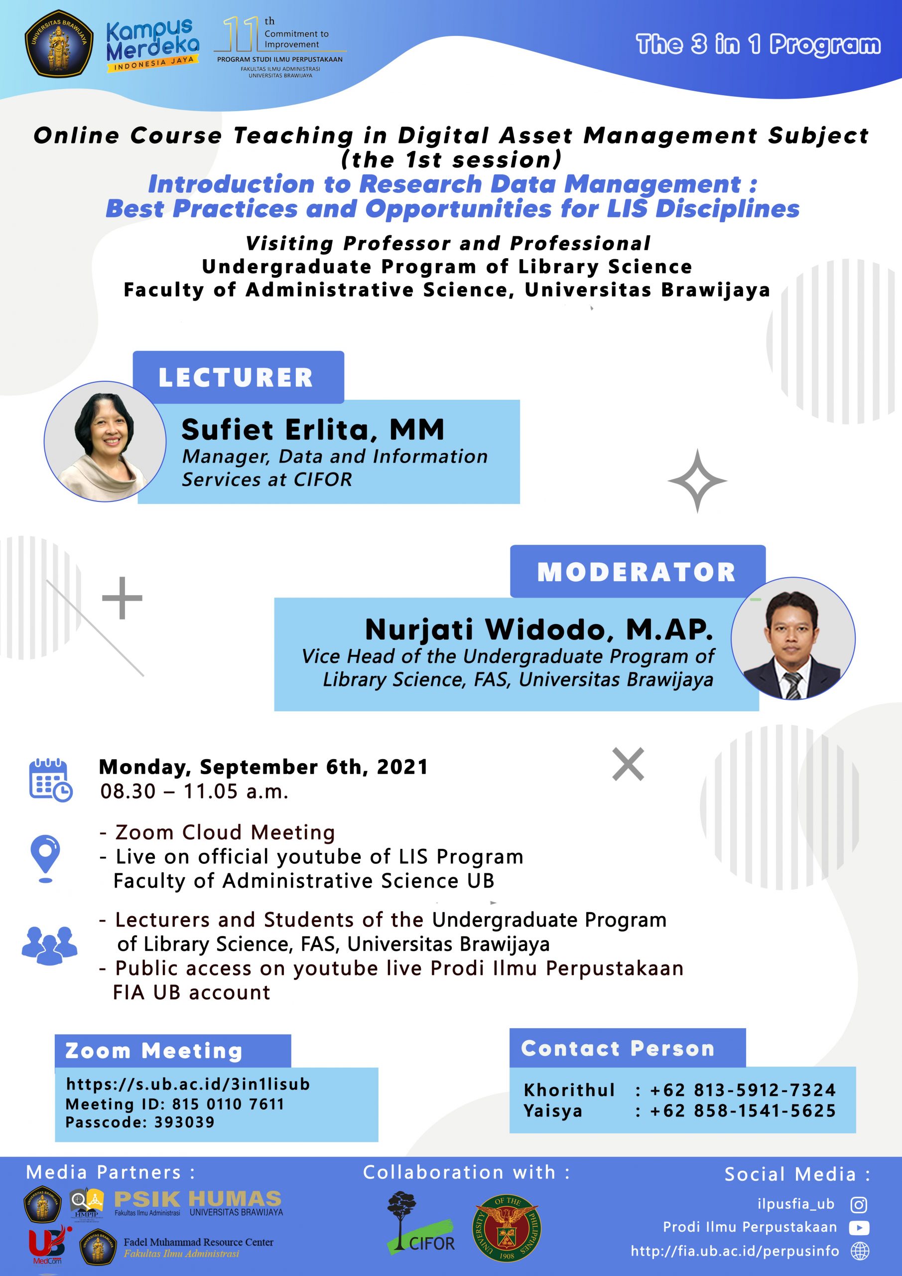 The 1st Day Of 3 In 1 Program Visiting Professor And Professional On September 6,2021