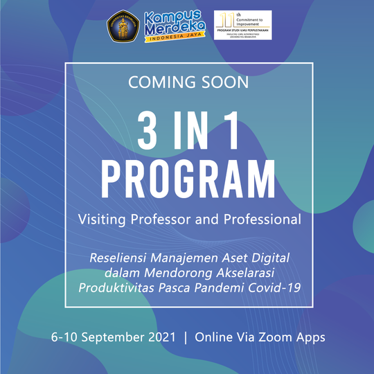 The 3 In 1 Program Visiting Professor And Professional Tahun 2021