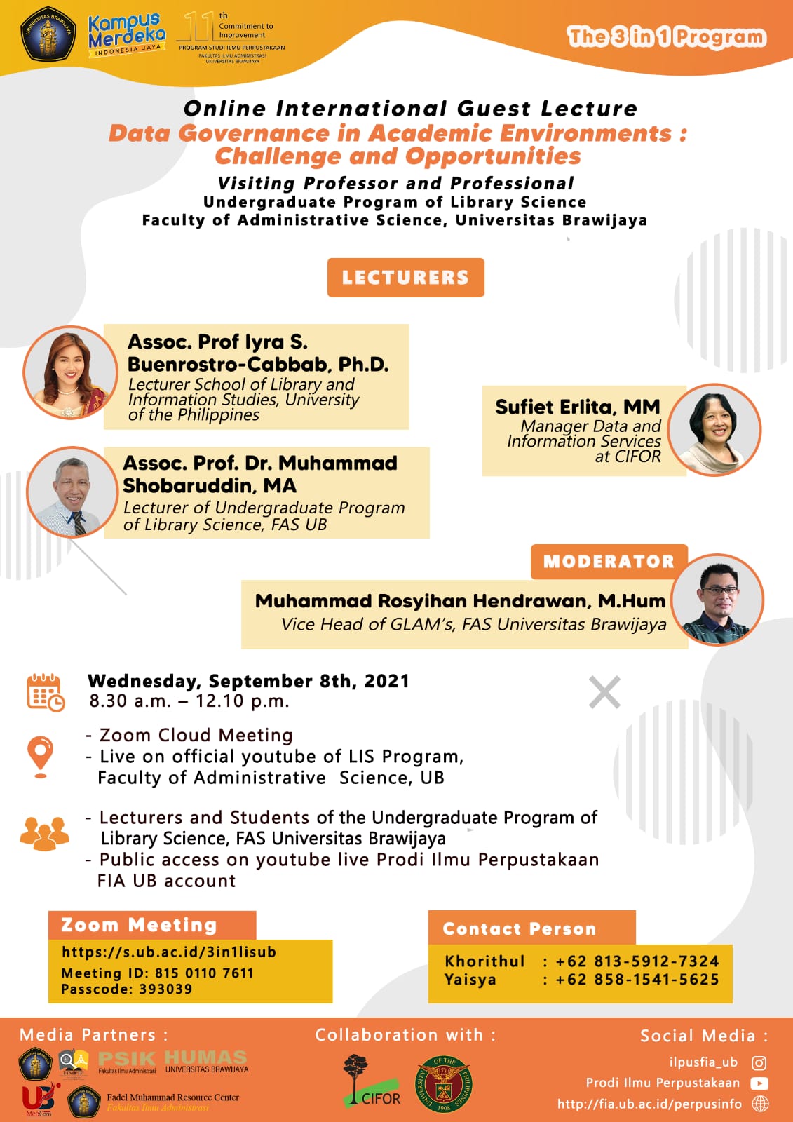(Bahasa Indonesia) Hari Ketiga The 3 In 1 Program Visiting Professor And Professional 8 September 2021