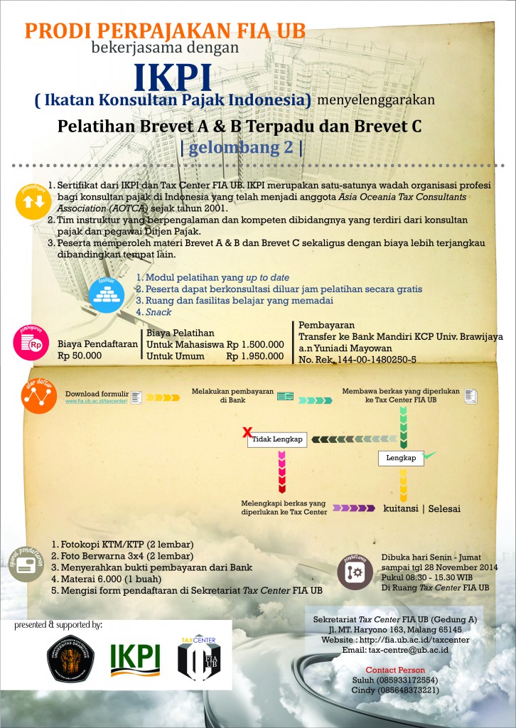 Tax Center » Pelatihan Brevet A&B Terpadu Dan Brevet C Gelombang II