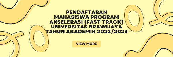 PENGUMUMAN PENDAFTARAN MAHASISWA PROGRAM AKSELERASI (FAST TRACK) TAHUN AKADEMIK 2022/2023
