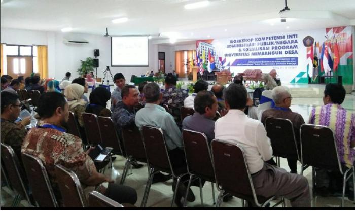Workshop Kompetensi Inti Administrasi Publik/Negara dan Sosialisasi Program Universitas Membangun Desa