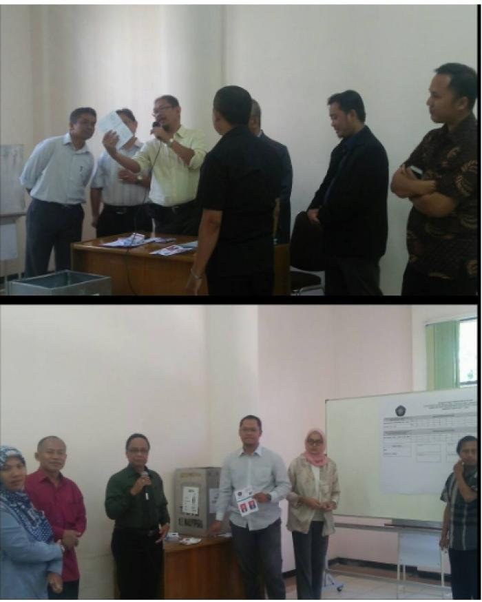 Proses Perhitungan Suara pemilihan Ketua Jurusan dan Sekretaris Jurusan Periode 2017-2021