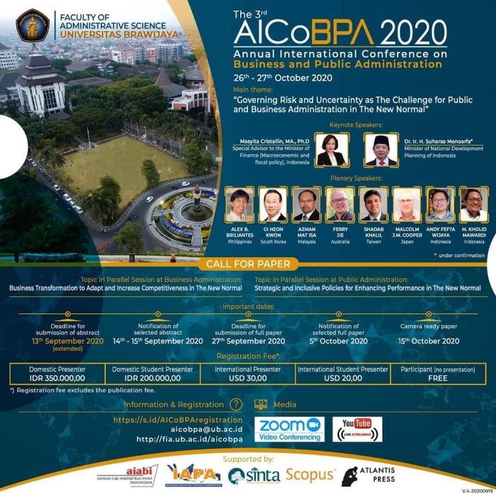 The 3rd AICoBPA 2020 