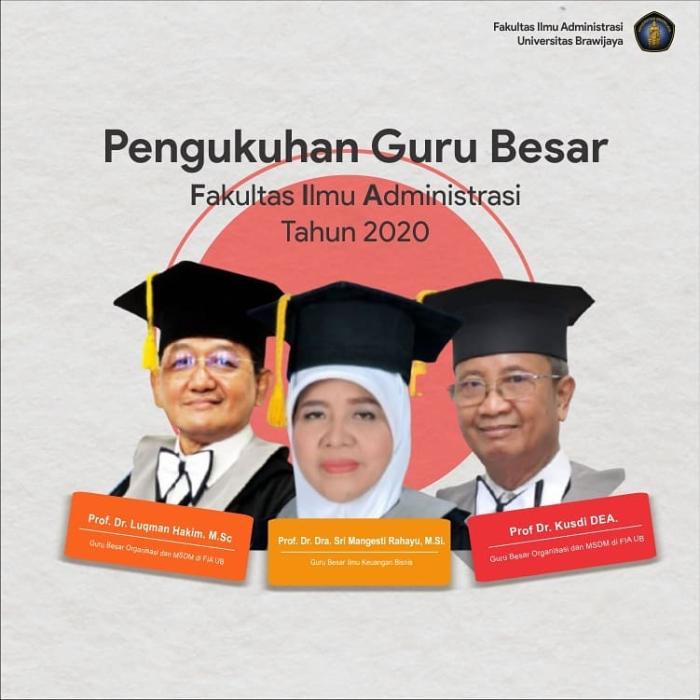 Pengukuhan Guru Besar Fakultas Ilmu Administrasi Tahun 2020